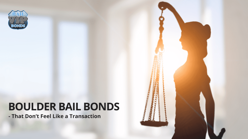 Client receiving support from VIP Bail Bonds during a Boulder bail bonds process