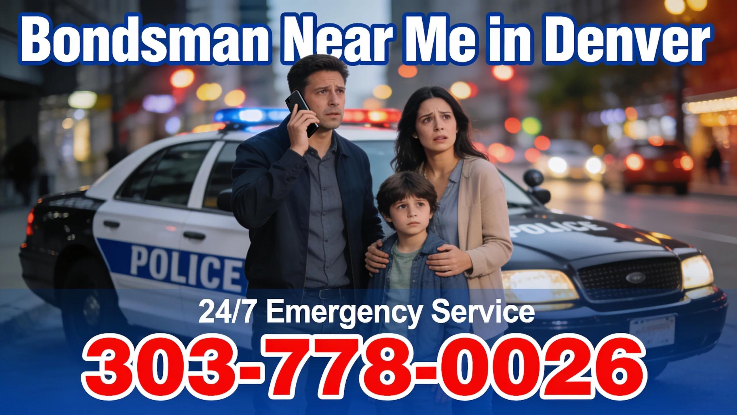 Families facing a sudden arrest need a Bondsman Near Me in Denver the moment 303-778-0026