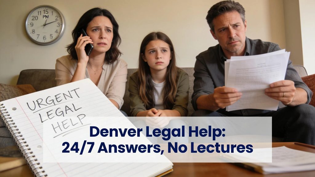 Families facing a sudden arrest in Denver need answers fast, not a lecture on legal