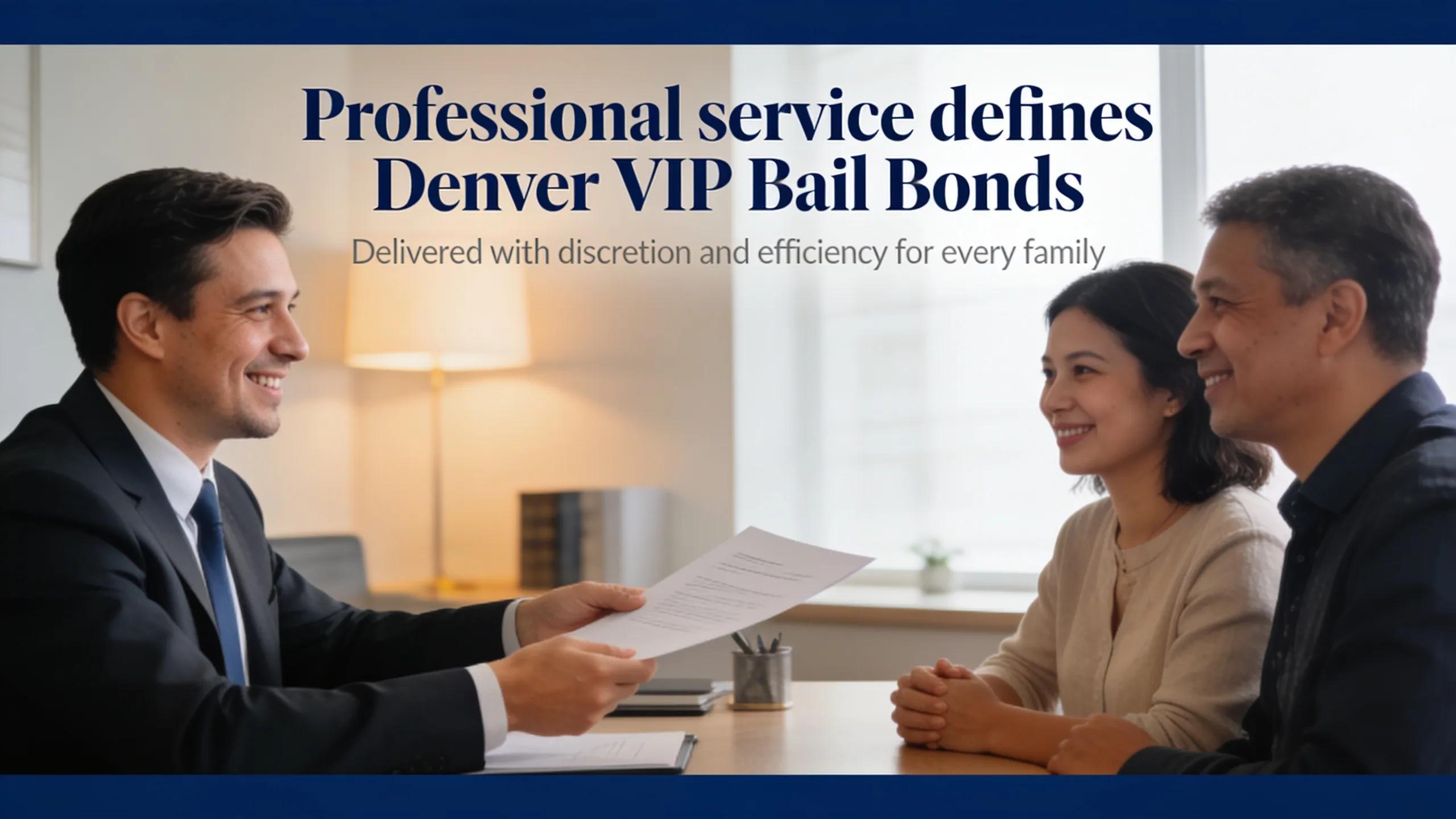 Professional service defines Denver VIP Bail Bonds, delivered with discretion and efficiency for every family